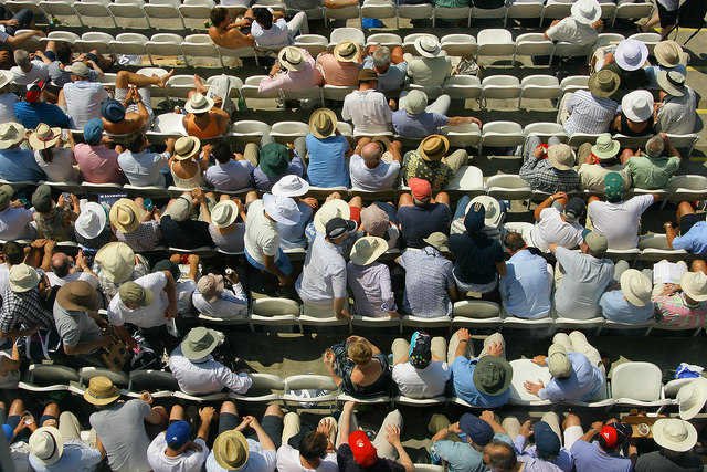 Looking down on the Edrich Stand, Lord's Cricket Ground