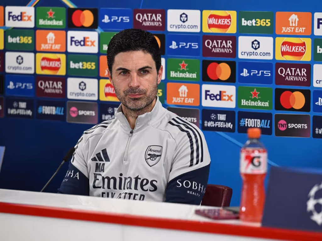 Arteta ‘on fire’ ahead of Champions League quarter-final.